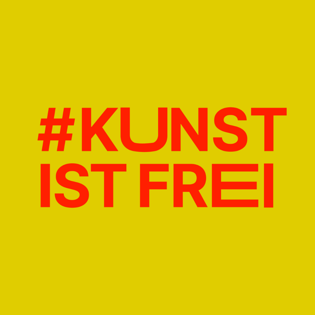 [Translate to Englisch:] #Kunst ist Frei