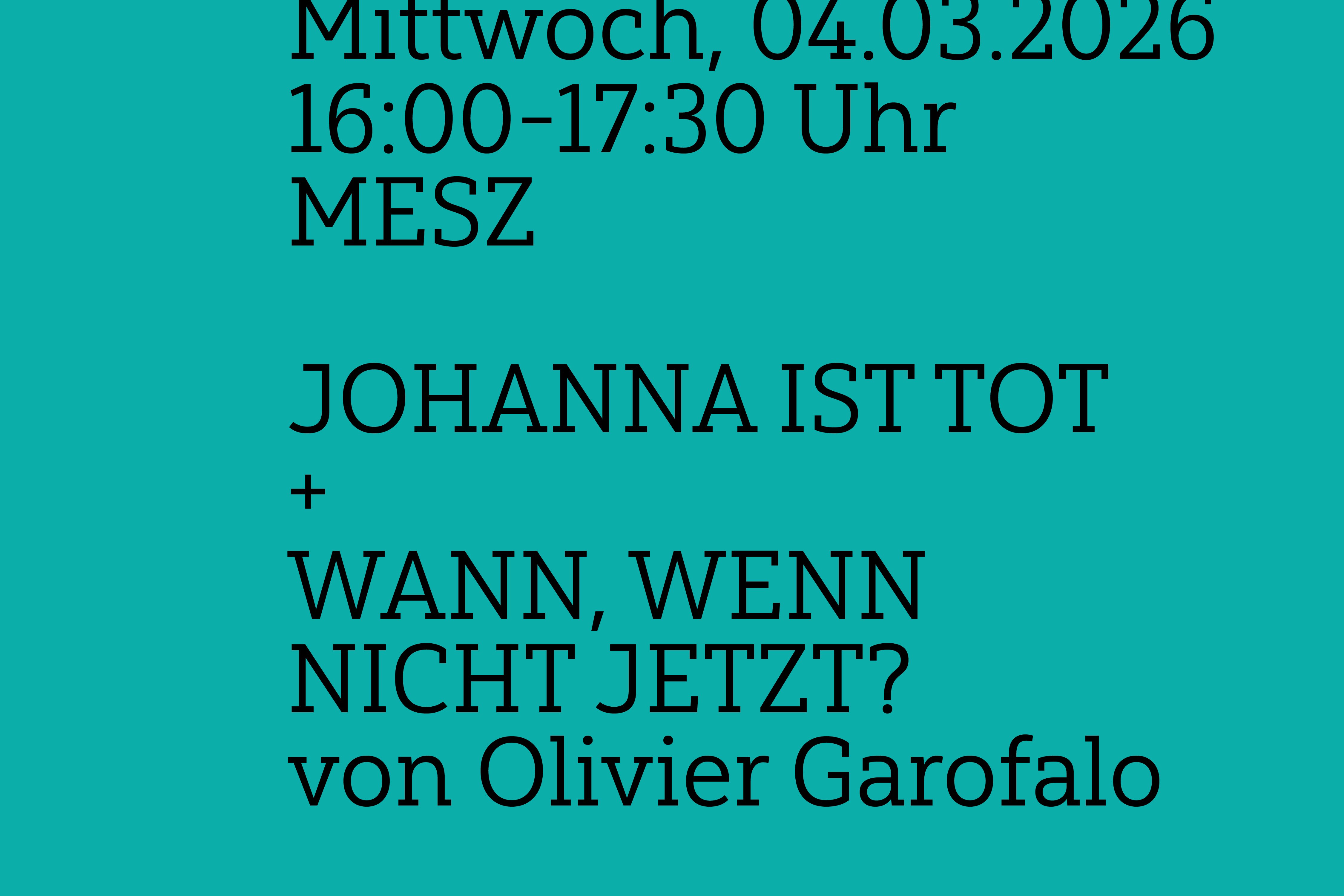 LESERAUM mit Olivier Garafalo