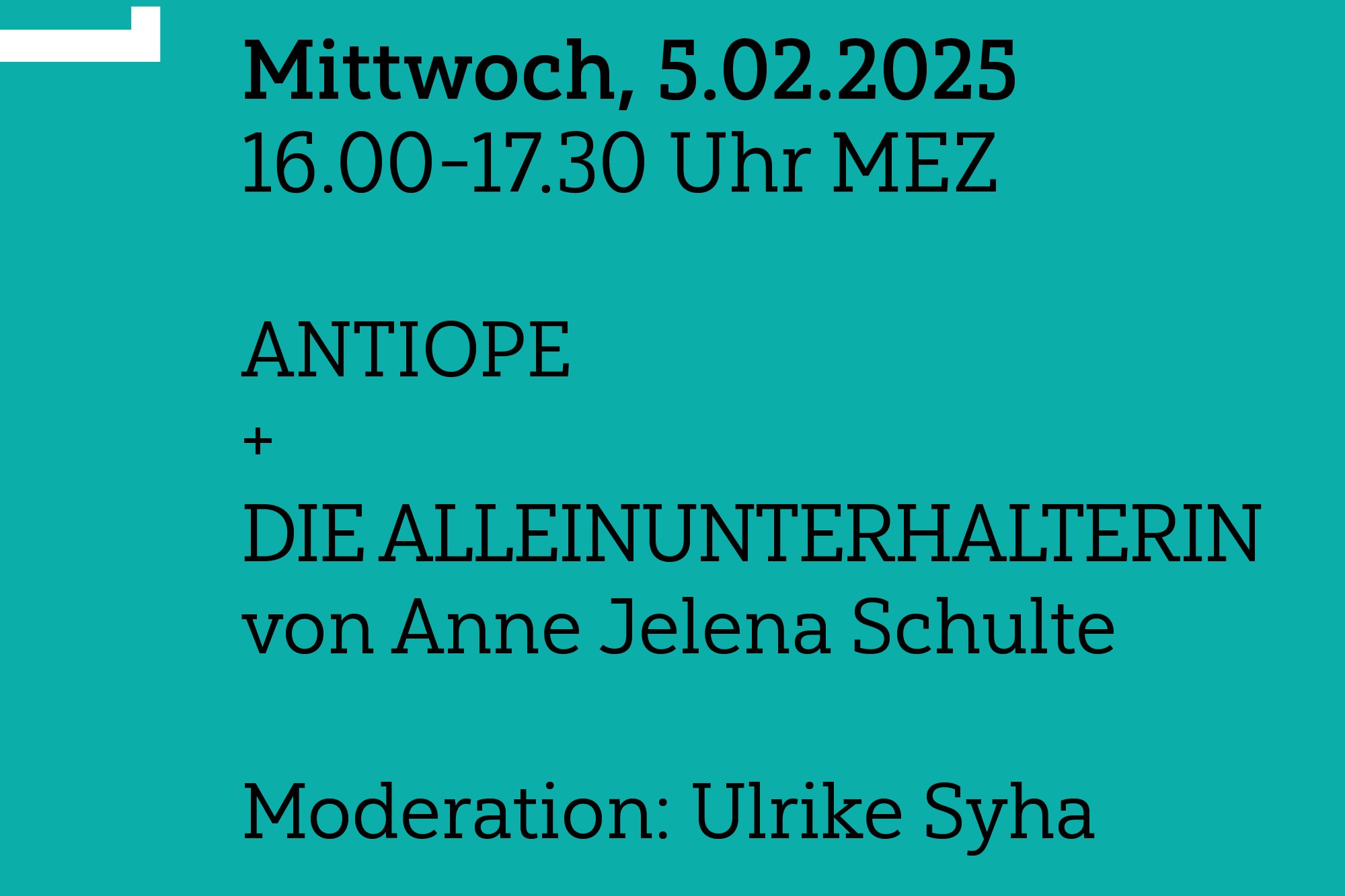 LESERAUM with Anne Jelena Schulte