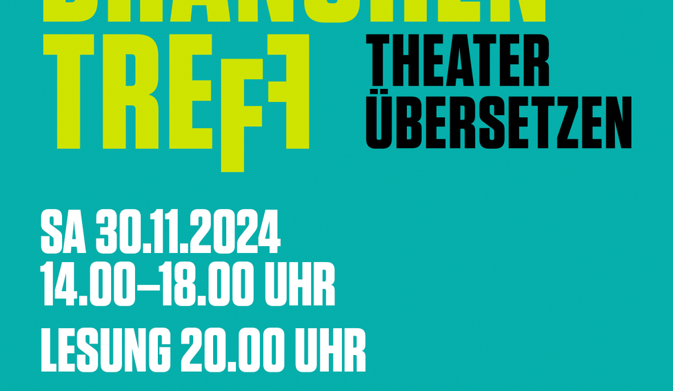 3. Branchentreff Theater Übersetzen: jetzt anmelden!