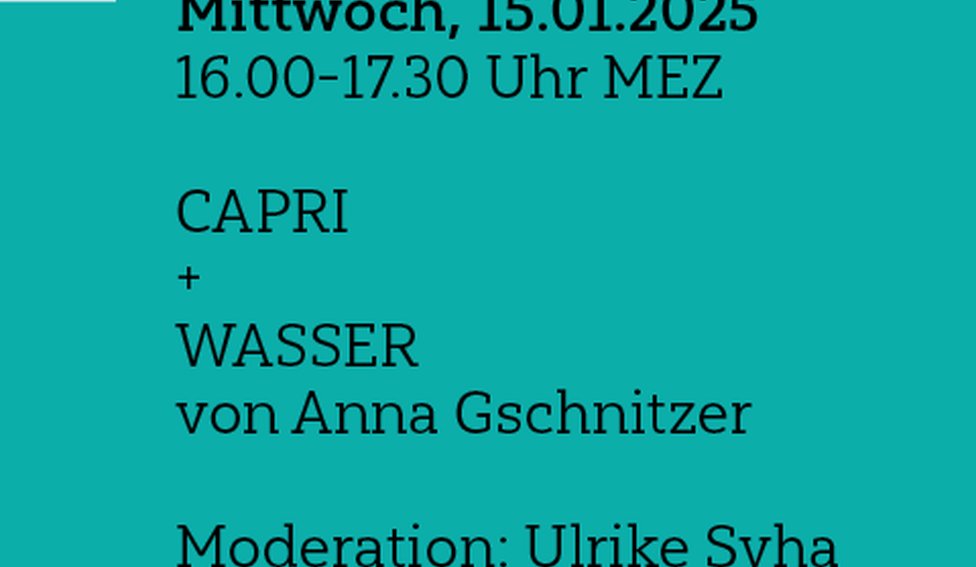 Ersatztermin: LESERAUM mit Anna Gschnitzer